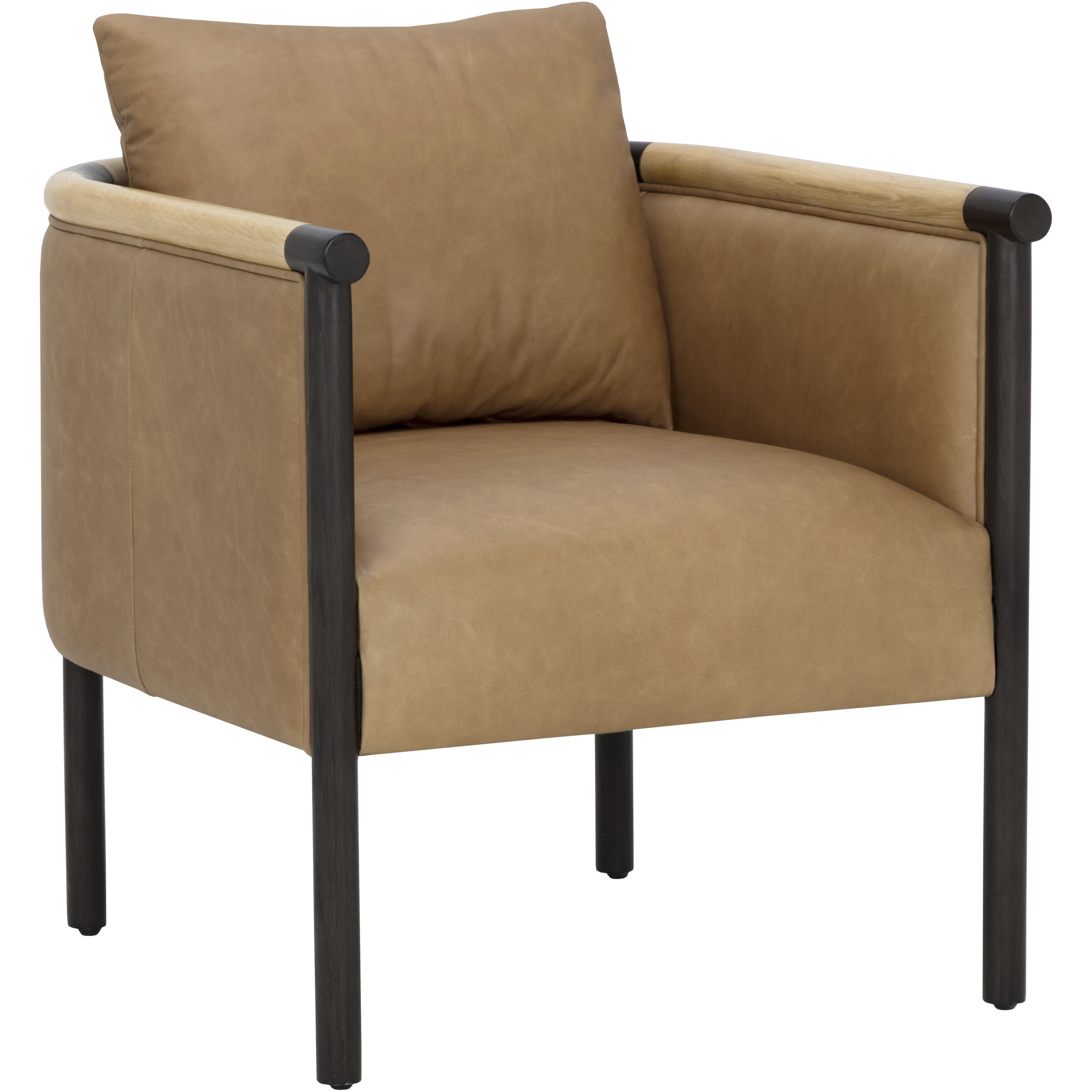 Wilder Ludlow Sesame Leather Lounge Chair